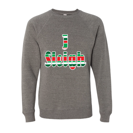 Lit AF Black Slouchy Pullover Christmas Sweatshirt