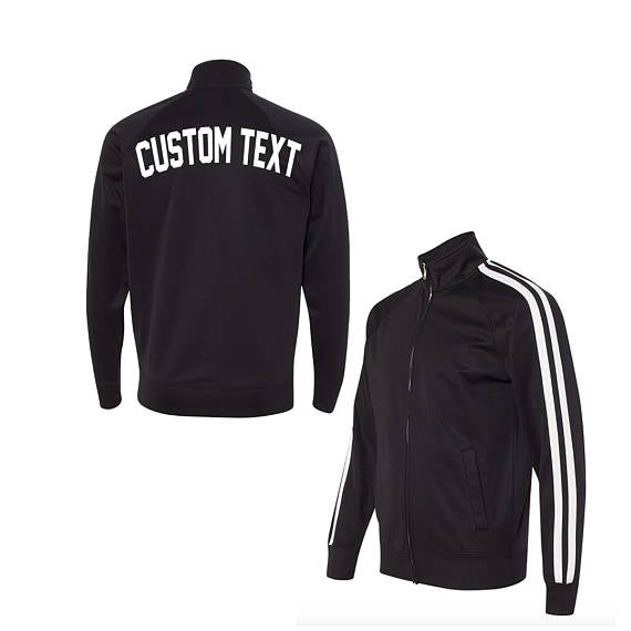 Unisex Black and White Track Jacket