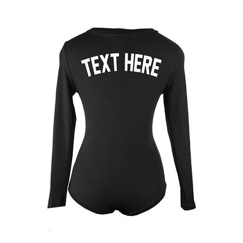 Custom Text Black PJ Romper ADashOfChic