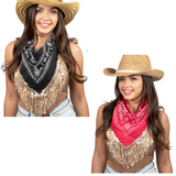 Personalized Sequin Fringe Bandana Scarf