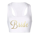 Bride White Sports Bra