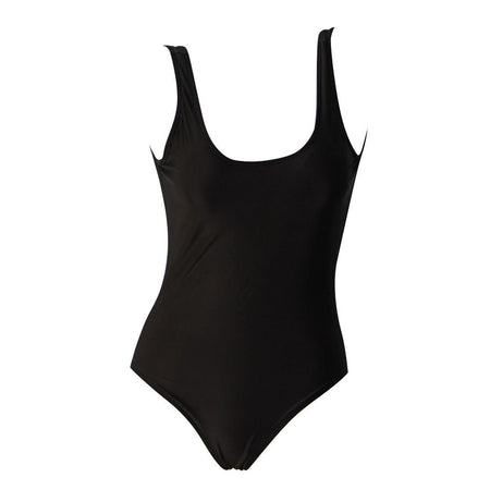 Champagne Black One Piece Swimsuit