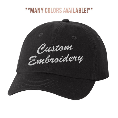 Custom Embroidered Unisex Dad Hat