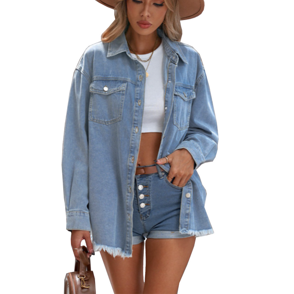 Personalized Denim Shirt Jacket