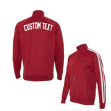 Unisex Red and White Track Jacket